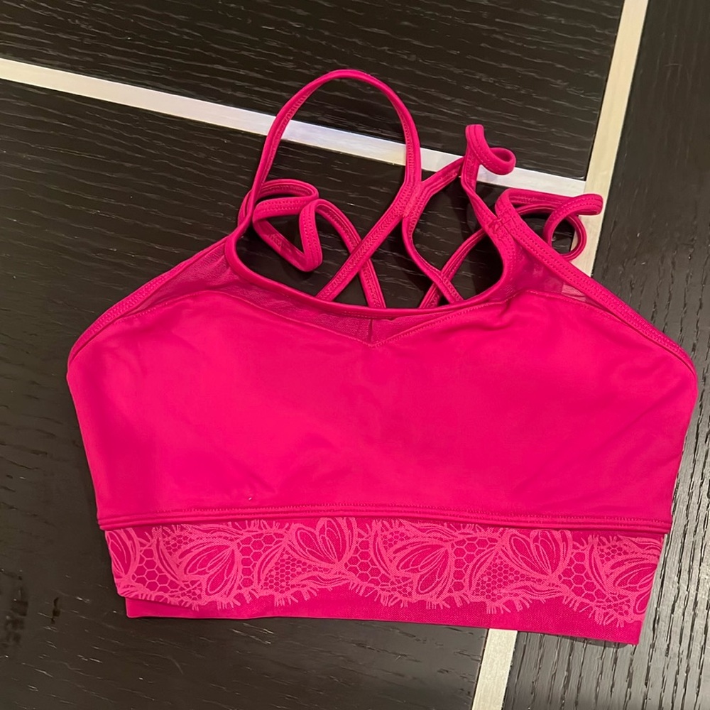 Bloch lace print camisole crop top
